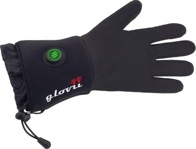 Doreza skijimi Glovii, L-XL, të zeza