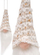 Varëse zbukuruese Home Styling Collection Santa Claus, 11cm, me shkëlqim, e bardhë