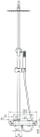 Set dushi Deante Arnika NAC 01QK, me rubinet, krom