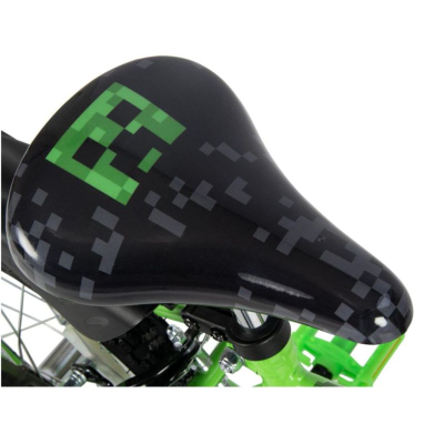 Детски велосипед Huffy Minecraft, 16", помошни тркала, зелен