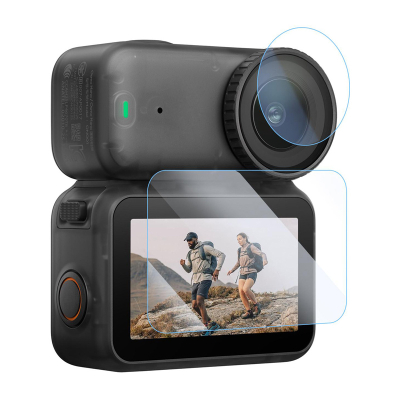 Xham mbrojtës Puluz për DJI Osmo Nano, tempered, set ekran dhe lentë, transparent
