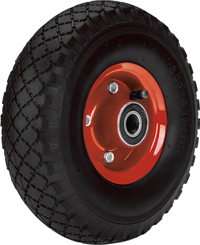 Rrotë karroce Wheelbarrow 260x85, gomë 2PR, valvul auto, e zezë