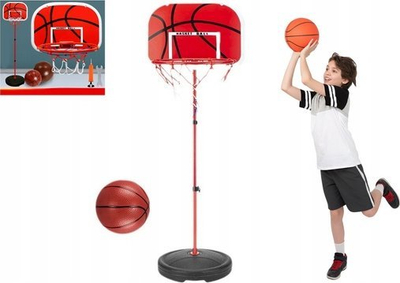 Kosh basketbolli për kalamoj Geko, 139 cm, i rregullueshëm, shumëngjyrësh