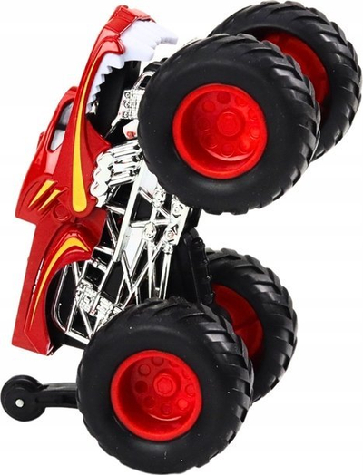Makinë lodër off-road Lean Toys Alloy, rrota të mëdha gome, me fërkim, e kuqe