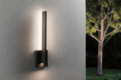 Aplice murale për jashtë Paulmann Levka LED, 49 cm, IP44, antracit