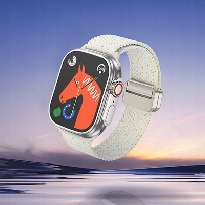 Rrip ore Forcell F-Design FA02, najlon magnetik, për Apple Watch 42-49mm, stellar