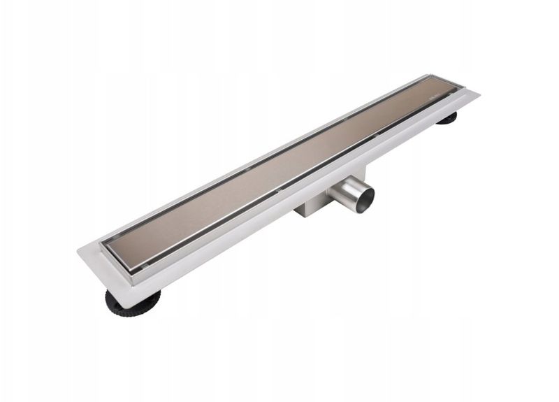 Kanaletë lineare Rea LINEAR DRAIN TWO-SIDED L-700 TILE, 70 cm, inoks AISI 304, argjendtë