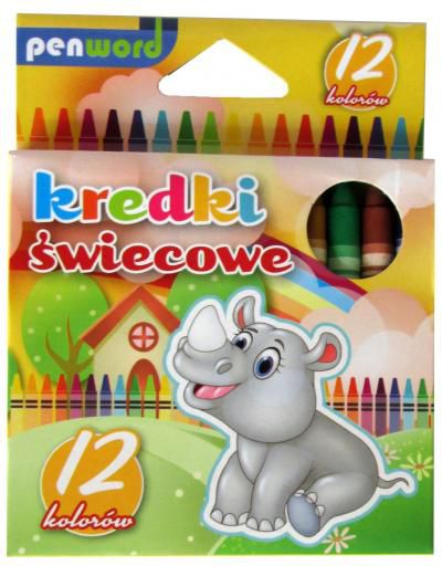 Lapsa dylli Penword Wax Crayons, set me 12 ngjyra, MIX
