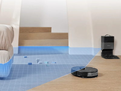Robot pastrues Roborock S8 Plus, thithje 6000Pa, stacion vetëshkarkues, i zi
