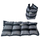 Pesha për kyç Enero Fit, set 2x4 kg = 8 kg, me rrip Velcro, gri
