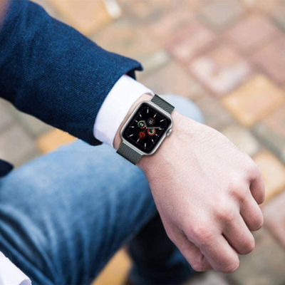 Rrip ore TECH-PROTECT MilaneseBand për Apple Watch 38 40 41 mm, çelik inoks, Starlight