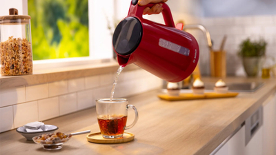 Çajnik elektrik Bosch MyMoment TWK1M124, 1.7L, 2400W, i kuq