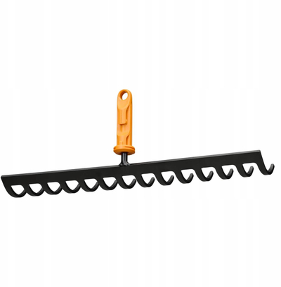 Grabuja dheu Fiskars OneClick, 36 cm, 14 dhëmbë, portokalli e zezë