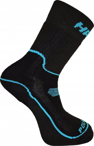 Çorape dimërore Haven Polartis, lesh merino, numra 1-3 UK, e zezë me blu