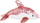 Lodër pelushi delfin Smily Play SP84388, me gurë shkëlqyes, rozë