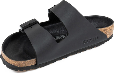Sandale Birkenstock Arizona 1019098, Birko Flor, me shollë tapë anatomike, të zeza, nr 45