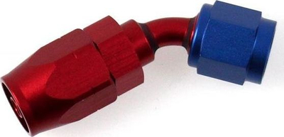 Përçues alumini TurboWorks Tip 45 AN4, lidhje scissor crimp, 45°, ngjyrë argjendtë
