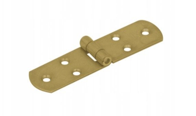 Menteshë French Hinge 120x35x2.5 mm, çelik i galvanizuar, e artë