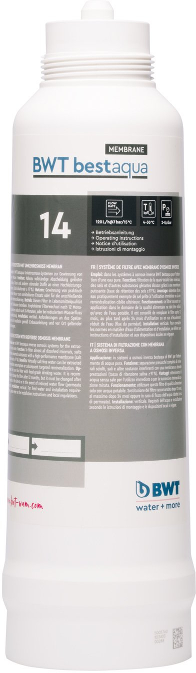 Patron filtri uji BWT Bestaqua 14 Membrane, për osmozë të kundërt, i bardhë