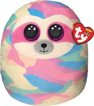 Lodër pelushi TY Squish a Boo Cooper Sloth, 10\", shumëngjyrësh