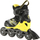 Rola inline Nils Extreme NA11010, madhësia L 39-42, rrota 80 mm, zi verdhë
