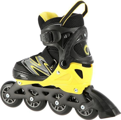 Rola inline Nils Extreme NA11010, madhësia L 39-42, rrota 80 mm, zi verdhë