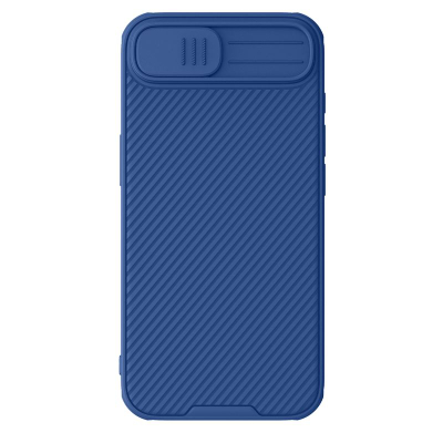 Маска за телефон Nillkin CamShield Pro за iPhone 16E, против удари, лизгачки капак за камера, сина