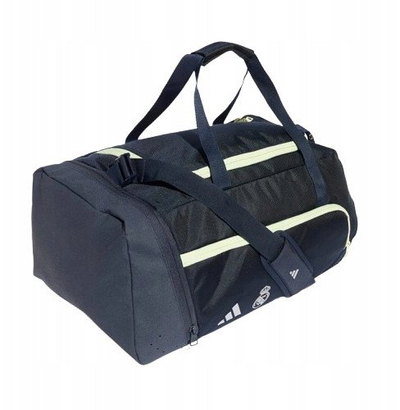 Çantë sporti adidas Real Madrid Duffle Bag JX0017, për palestër edhe udhëtime, blu e errët