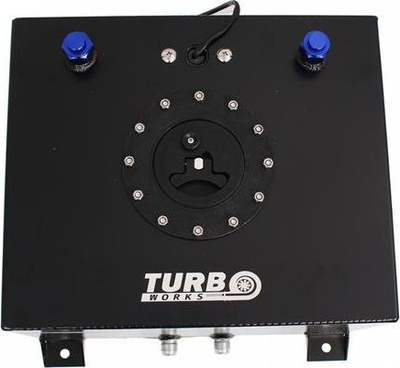 Rezervuar karburanti TurboWorks, 50L, me sensor niveli, ngjyrë e zezë