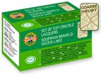 Set llak dekorativ Koh-i-noor Crackle, për çarje të trasha, me bojëra vaji, shumëngjyrësh