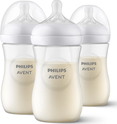 Biberon për foshnje Philips Avent Natural Response, set me 3 copë, transparent