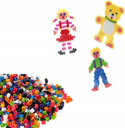 Set loje me rruaza Trifox Ironing Beads, 8000 copë, 12 ngjyra, shumëngjyrësh