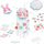 Set kreativ DIY Djeco Dream Catcher Lepurushi, për kalamaj 4+, shumëngjyrësh