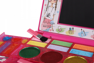 Set grimimi lodër Norimpex Paintings For Dolls Roses 1008771, paletë make up me pasqyrë, kuti rozë