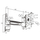 Mbajtëse për TV Manhattan 423670, 13-30", alumini, e zezë