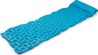 Dyshek kampingu Spokey Air Bed SPK-941061, trekking ultrai lehtë, me jastëk të integruar, blu