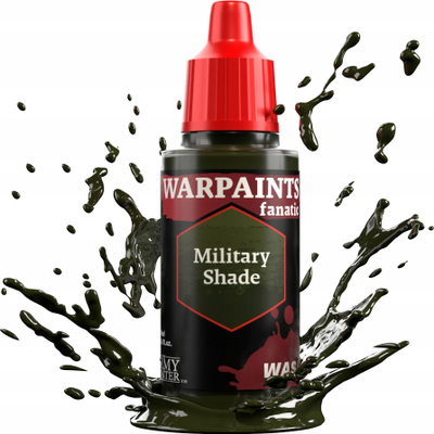 Bojë akrilike The Army Painter Warpaints Fanatic Wash Military Shade, 18ml, jeshile ushtarake