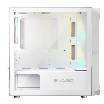 Kuti kompjuteri Logic Concept Portos Mini ARGB, Mini ATX, xham i temperuar, e bardhë