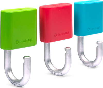 Varëse muri ThumbsUp Wall Hooks, me ngjitës, set 3 copë, me ngjyra të ndryshme