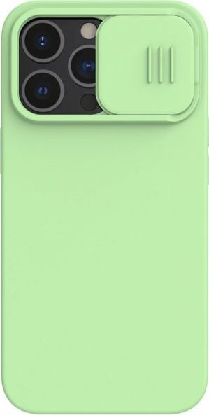 Këllëf telefoni Nillkin CamShield Silky Magnetic për iPhone 13 Pro, silikon, mbrojtje kamere, jeshile mint
