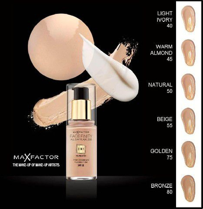 Fondatinë për fytyrë MAX FACTOR FACEFINITY 3in1, nr.75, 30 ml