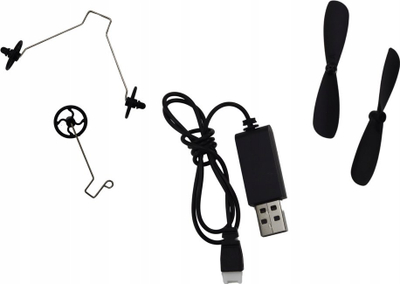 Aeroplan lodër me telekomandë Leantoys R/C Eagle, 2.4G, hapje krahësh 41 cm, bardh e zi