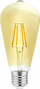 Llambë LED GTV filament, 4W, E27 3000K, xham transparent