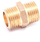 Lidhës tunxhi nipple, 1/2", i poliruar, ngjyrë ari