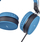 Kufje on-ear Streetz HL W201, me mikrofon, 3.5 mm, blu