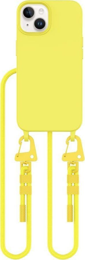 Kapak telefoni Tech-Protect Magnecklace për iPhone 15, MagSafe, Canary Yellow