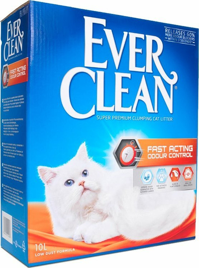 Rërë higjienike për mace Ever Clean Fast Acting Odour Control, që mpikset, 10L