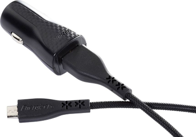 Karikues veture Energizer Hardcase, 1xUSB 1A, kabllo Micro USB 1.2m, i zi