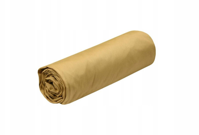 Çarçaf shtrati me lastik STOF Elysee, 160 x 200 x 30 cm, pambuk perkal 100%, mustard