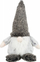 Figurë Krishtlindjesh GNOME, pelush dekorativ, 33 cm, e kuqe me gri